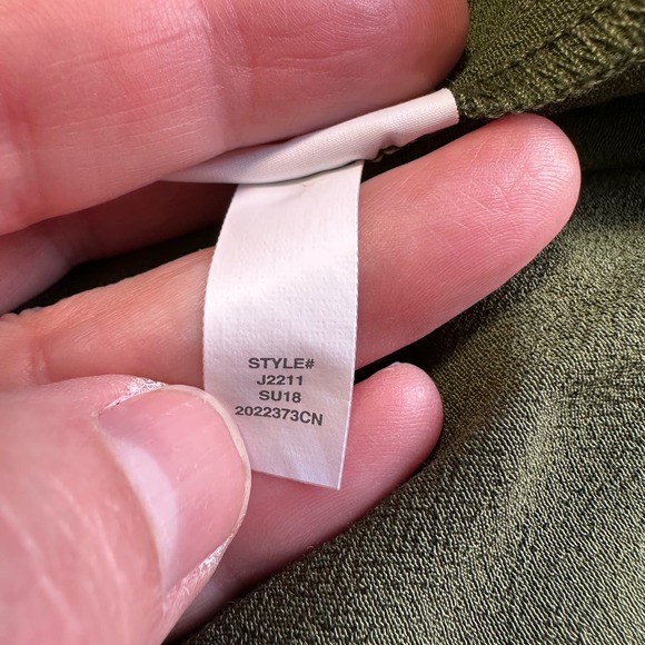 Madewell Heather Button Front Dress Green Medium - Picture 9 of 14